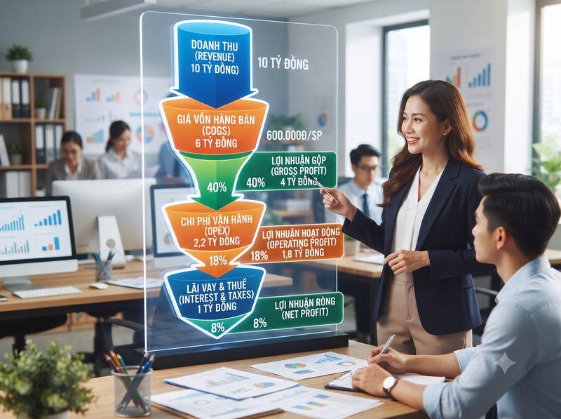 Biên lợi nhuận bao nhiêu là hợp lý?