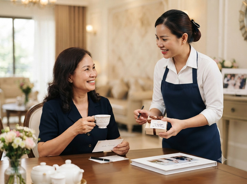 Bí quyết chăm sóc khách hàng cũ cho dịch vụ nấu tiệc
