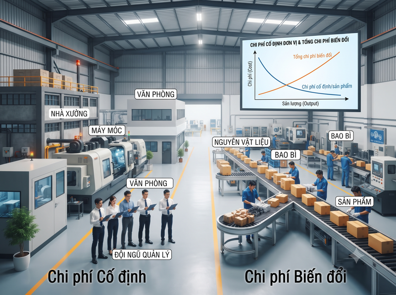 Chi phí cố định và chi phí biến đổi ảnh hưởng thế nào?