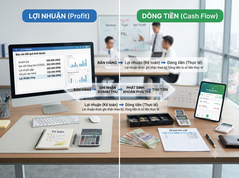 Dòng tiền quan trọng hơn lợi nhuận không?
