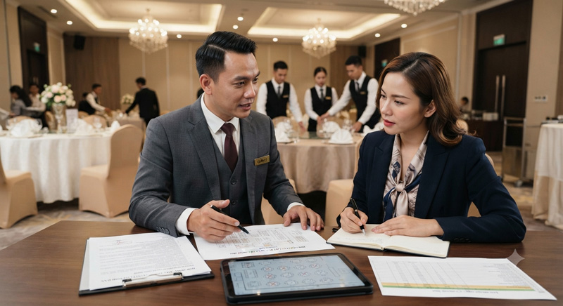 Xử lý khách thay đổi số lượng bàn tiệc hạn chế phát sinh