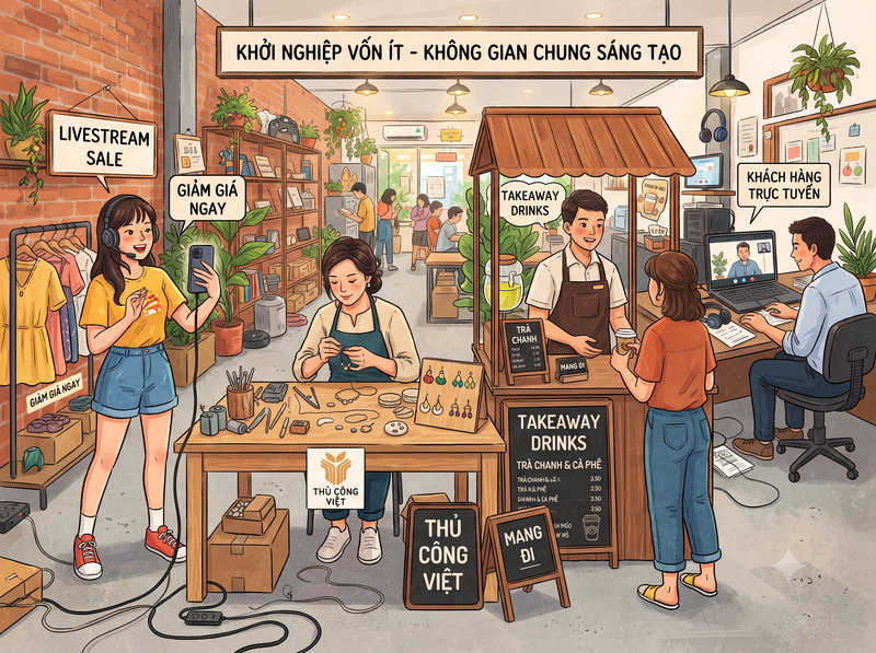 Kinh doanh vốn ít nên chọn mô hình nào?
