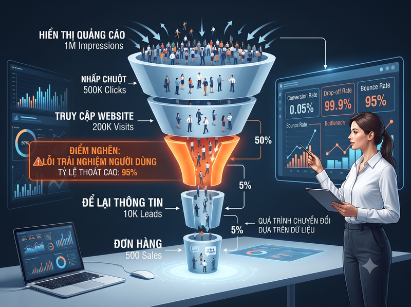 Marketing không có đơn: Cách tìm đúng điểm nghẽn để cải thiện