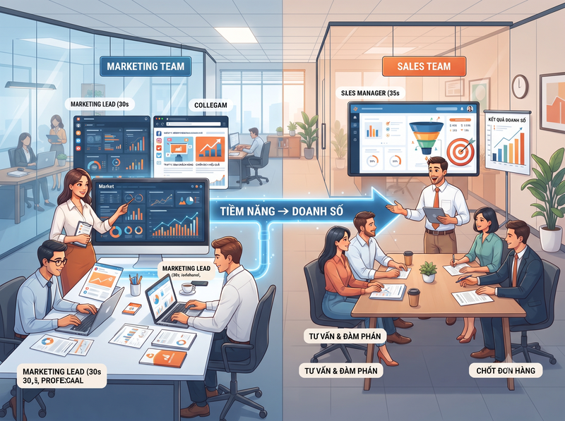 Marketing và Sales phối hợp thế nào?