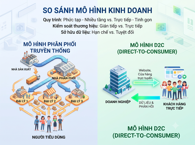 Khi nào nên lựa chọn mô hình D2C?