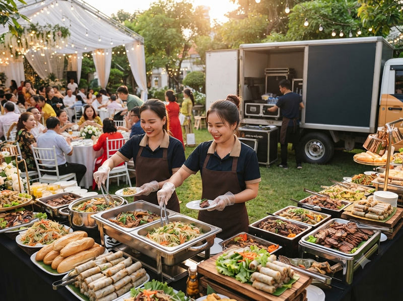 Thời điểm mở rộng khu vực phục vụ cho dịch vụ nấu tiệc