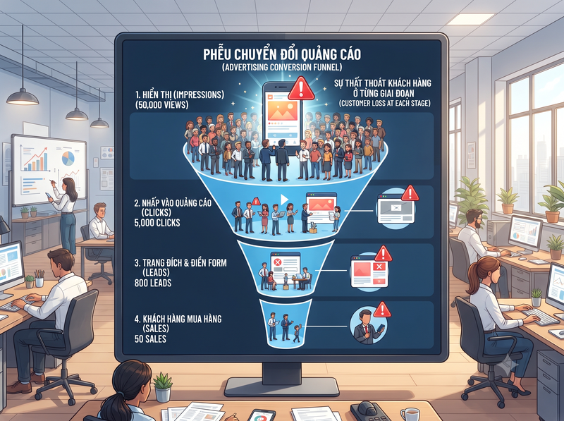 Quảng cáo không có khách: Nguyên nhân và cách cải thiện hiệu quả