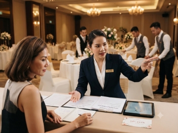 Cách xử lý khi khách thay đổi số lượng bàn tiệc