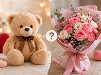 Nên chọn gấu bông hay hoa để tặng quà