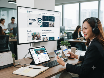 Website và fanpage phối hợp xây dựng thương hiệu thế nào?
