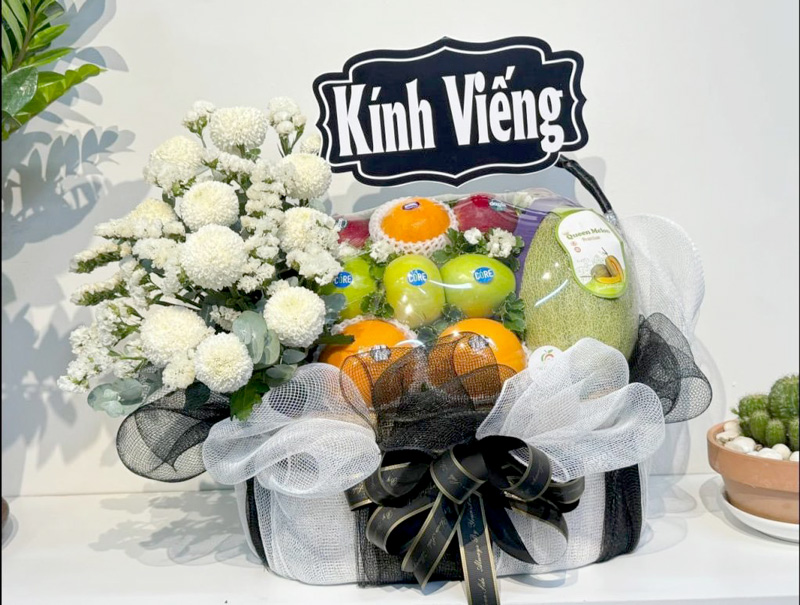 giỏ trái cây chia buồn